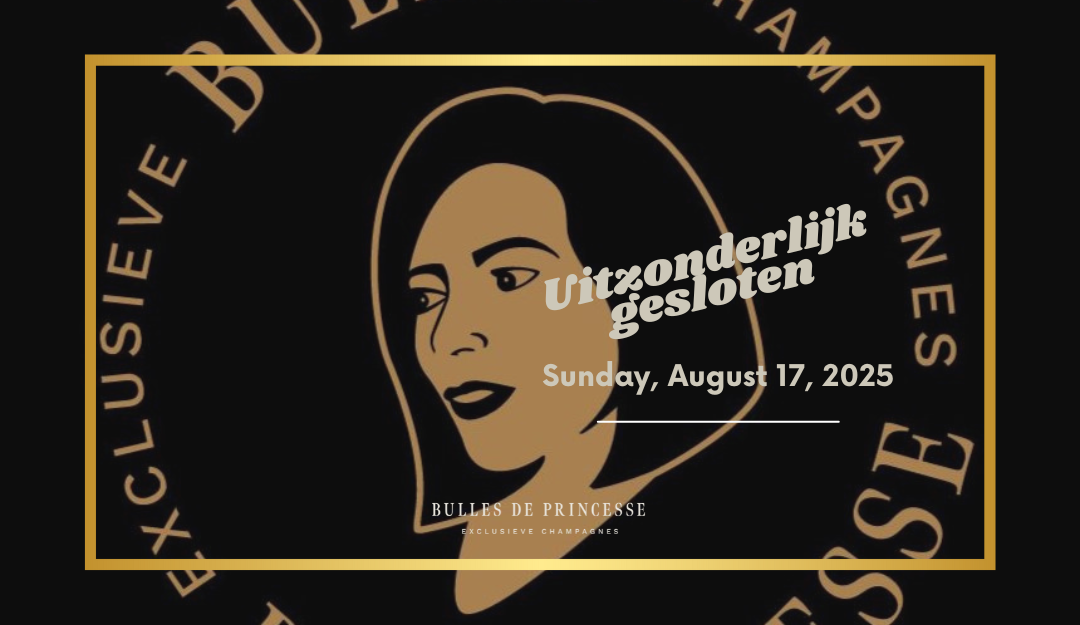 Zondag 17 augustus – uitzonderlijk gesloten