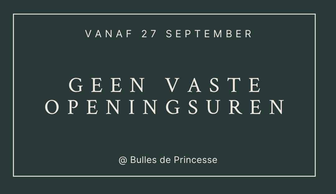 Champagnebar, wijziging openingsuren